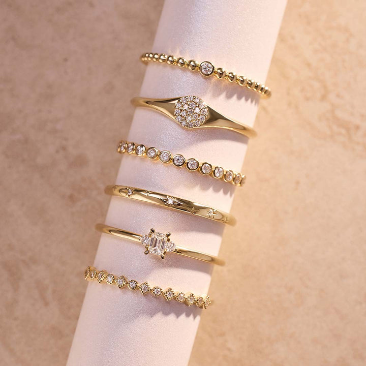 Diamant Blåsering | 14k gull