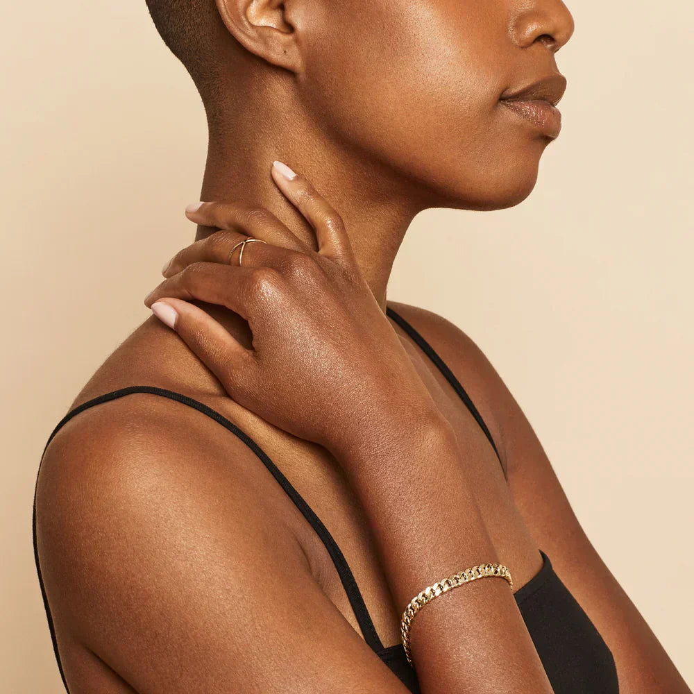 Ejendom Cuban Armbånd | 16k gull