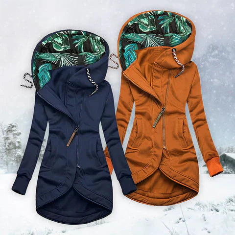 Nord™ | Elegant og varm vinterstrikkejakke med hette
