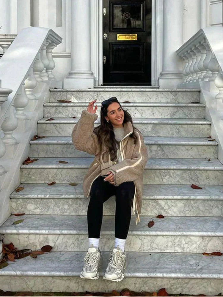 Samira™ | Teddy-overdimensjonert frakk